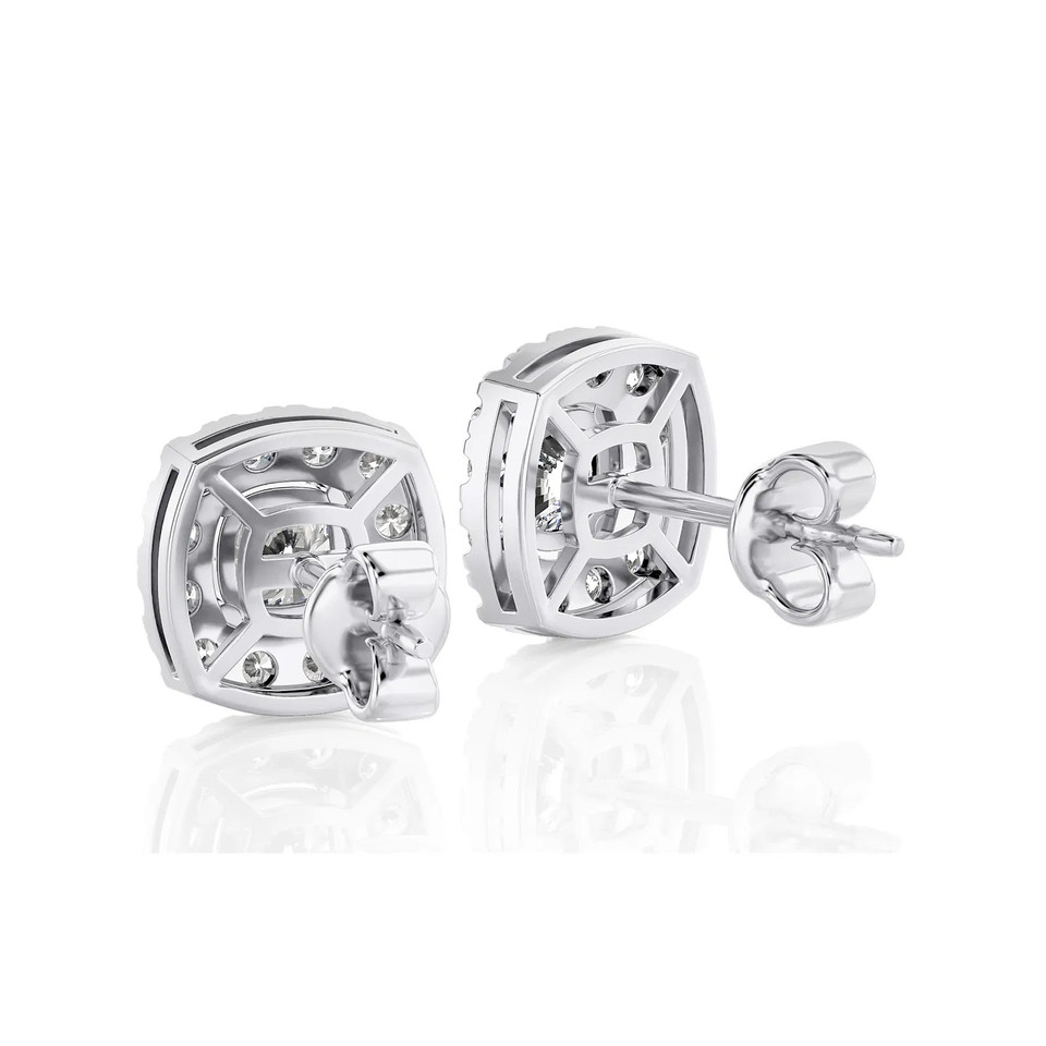 Cushion Halo Stud Earrings (1.00 ct.tw.)