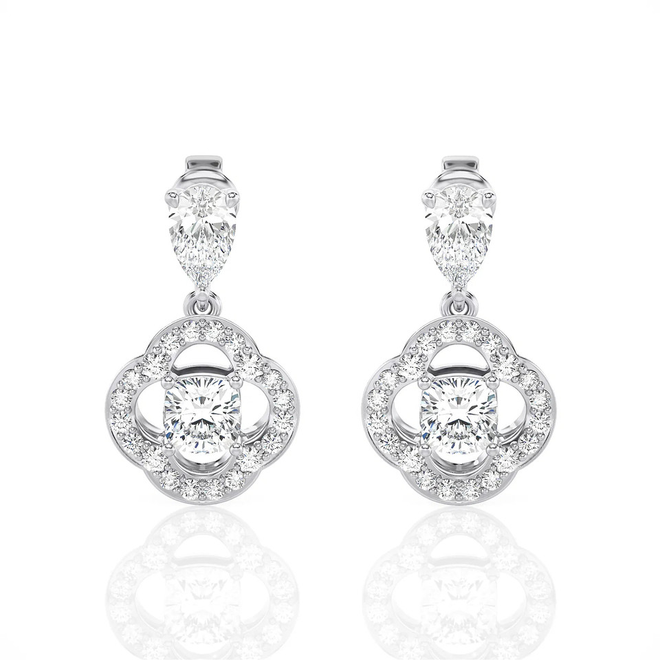 Cushion Dream Drop Earrings (2.00 ct.tw.)