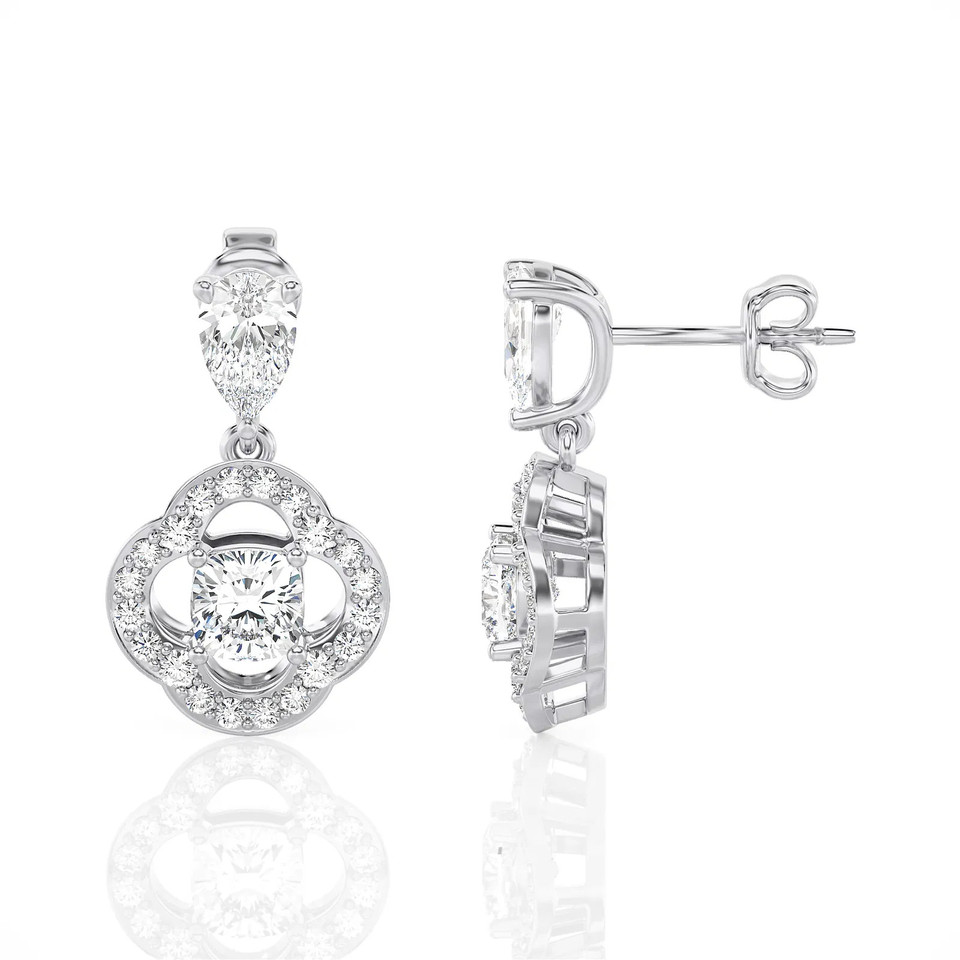 Cushion Dream Drop Earrings (2.00 ct.tw.)