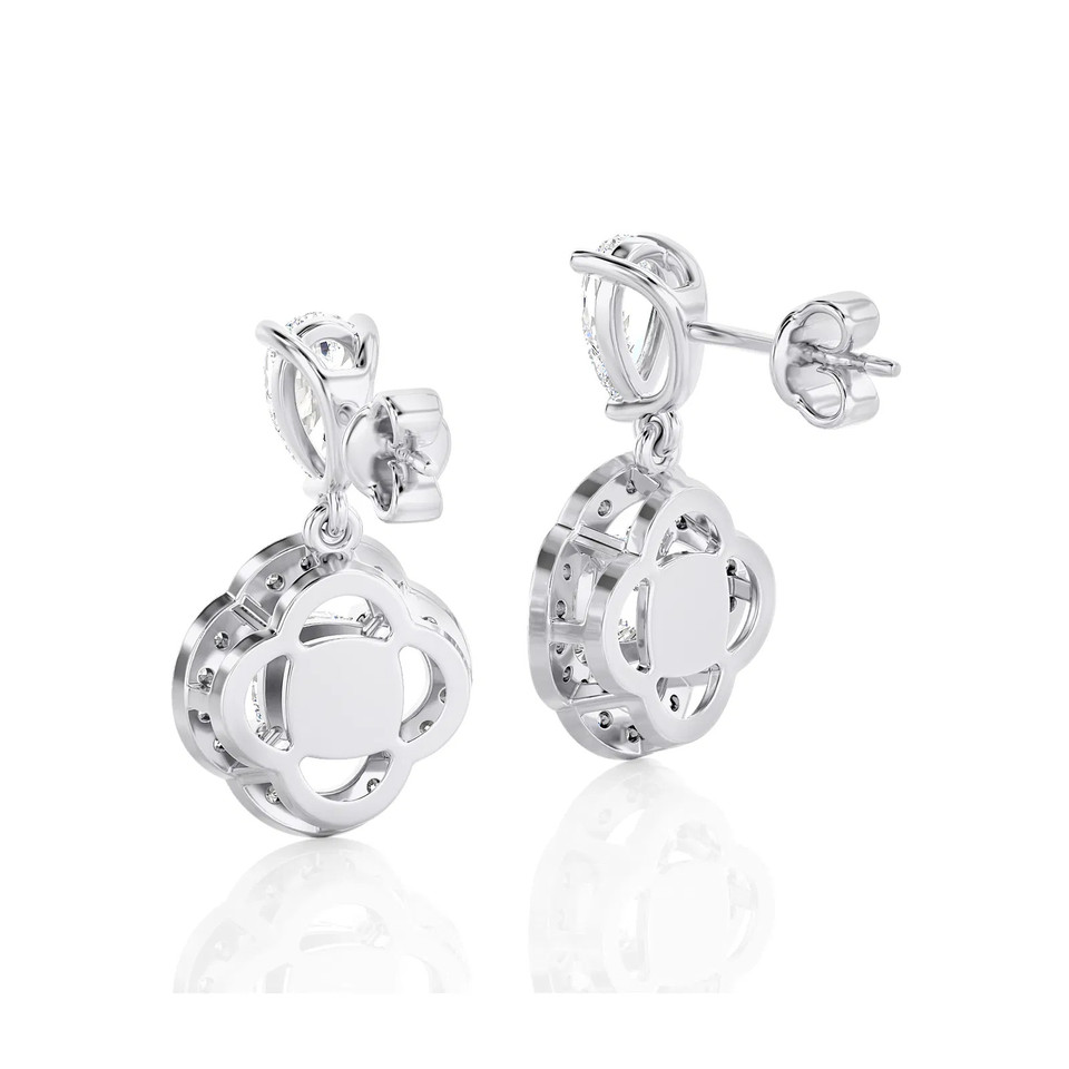 Cushion Dream Drop Earrings (2.00 ct.tw.)