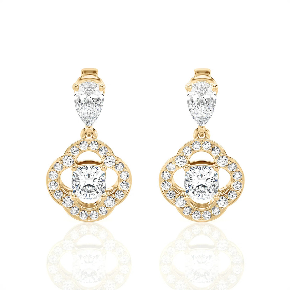Cushion Dream Drop Earrings (2.00 ct.tw.)