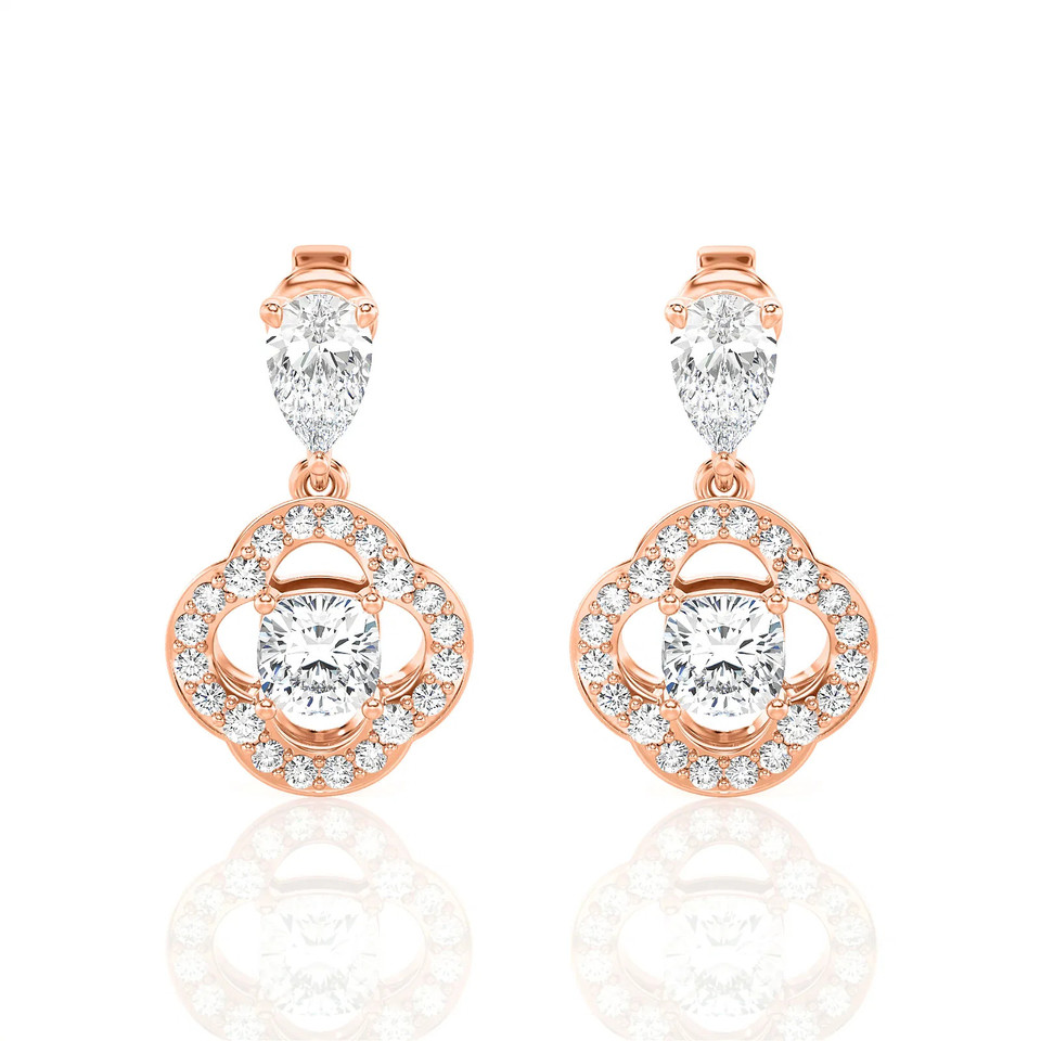 Cushion Dream Drop Earrings (2.00 ct.tw.)