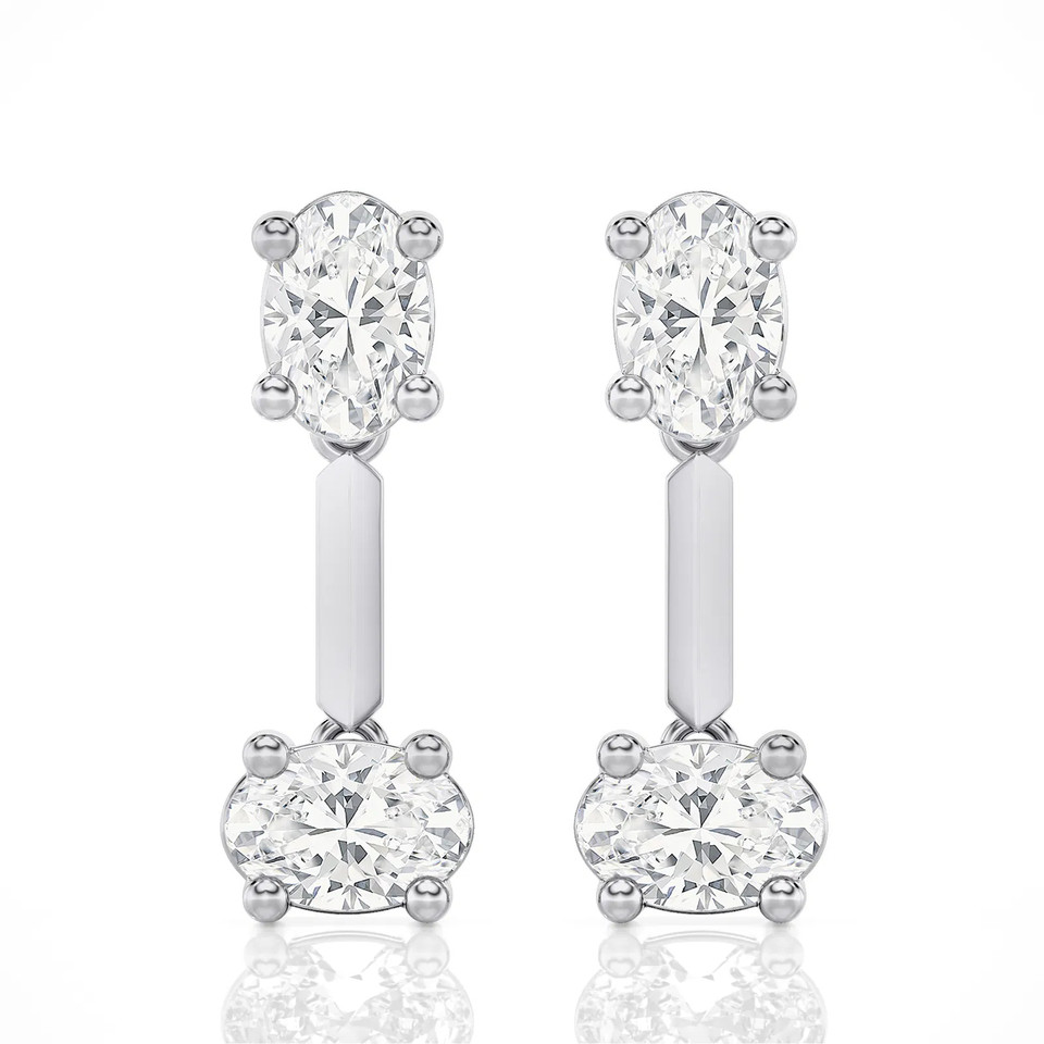 Double Take Oval Drop Earrings (1.00 ct.tw.)