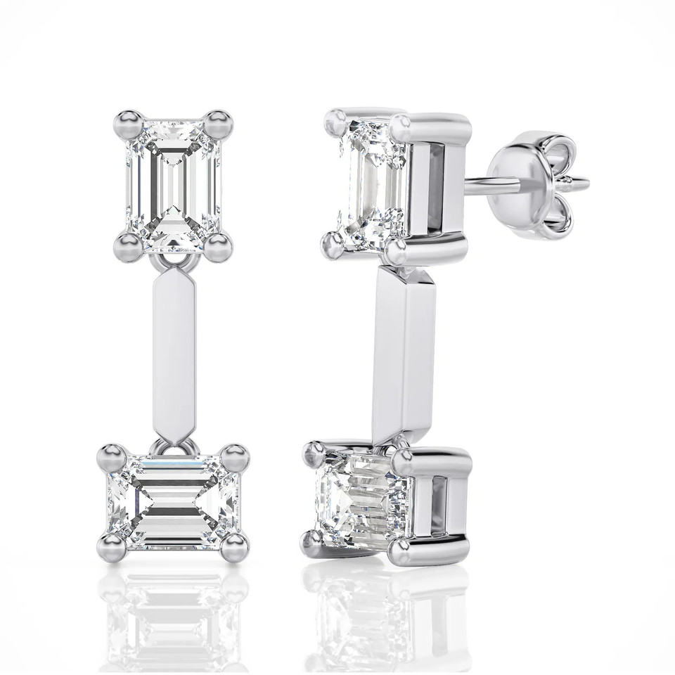 Double Take Emerald Drop Earrings (1.00 ct.tw.)
