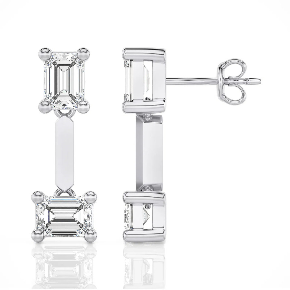 Double Take Emerald Drop Earrings (1.00 ct.tw.)