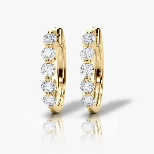 Lab Diamond Hoops