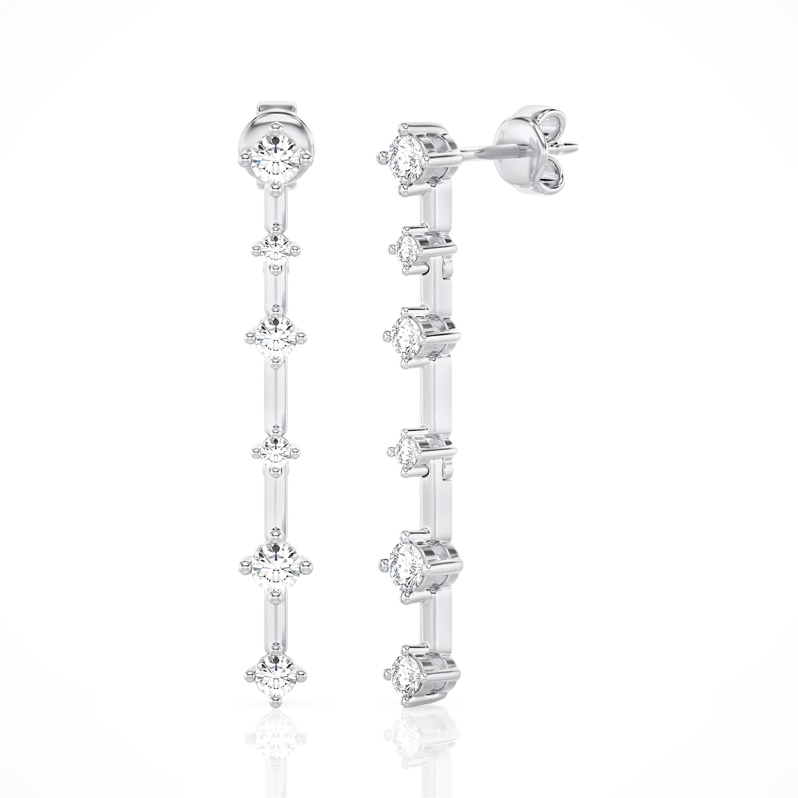 Duet Stud Earrings Style 2 (0.20 ct.tw.)