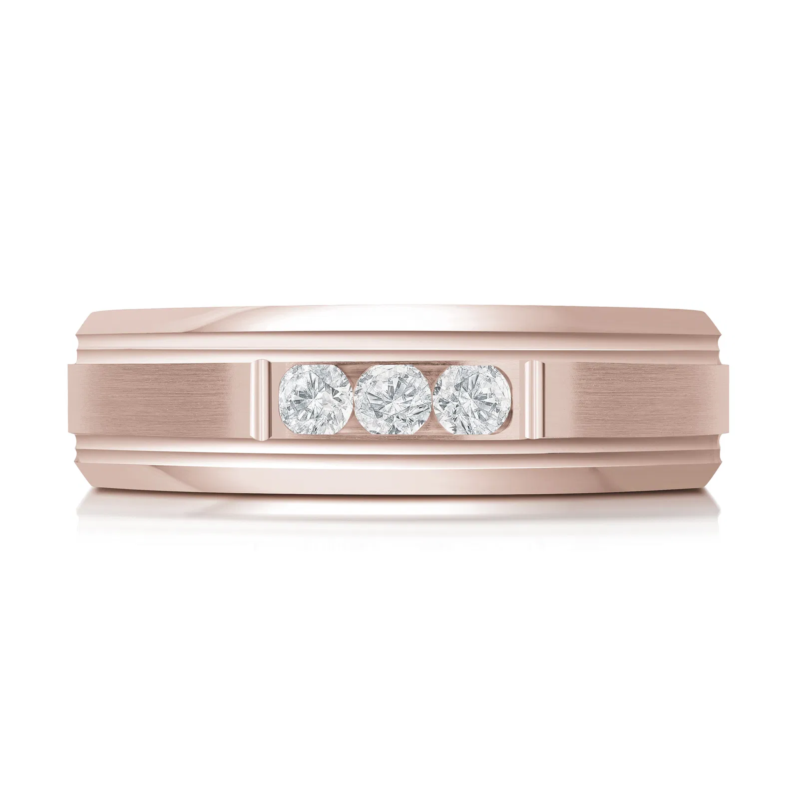 14K Rose Gold 6mm Diamond Ring (0.20 ct.tw.)