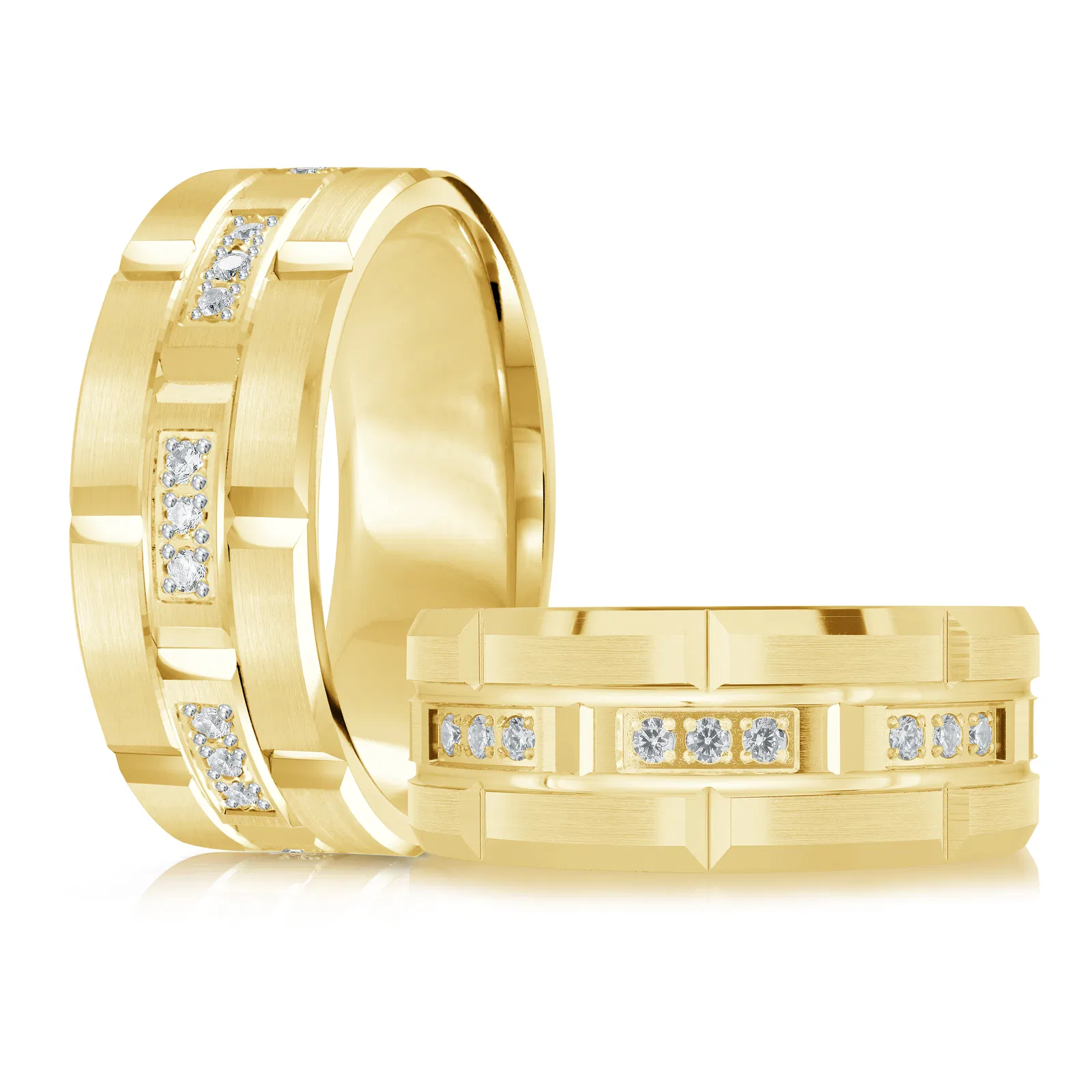 14K Yellow Gold 9mm Diamond Ring (0.30 ct.tw.)