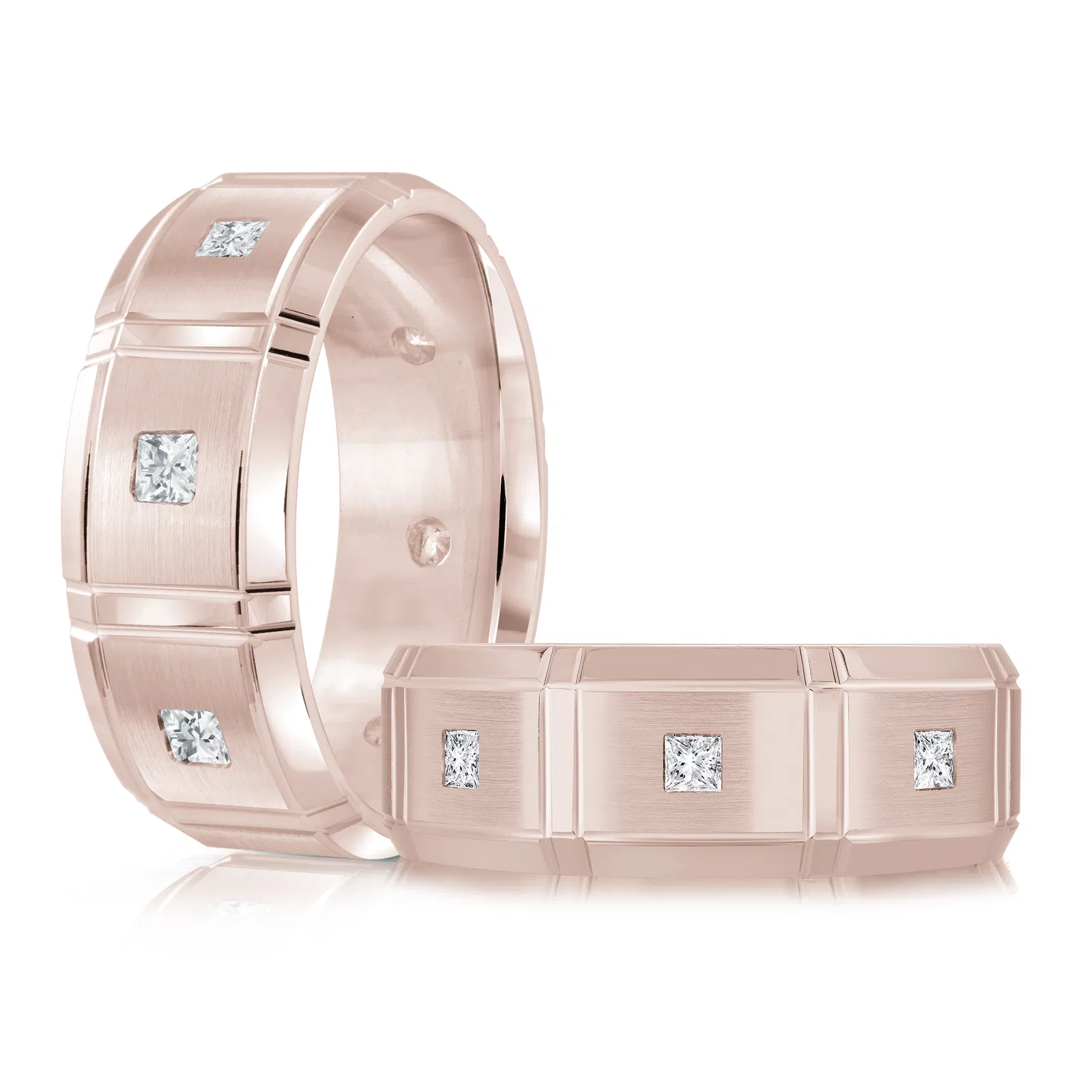 14K Rose Gold 8mm Diamond Ring (0.40 ct.tw.)