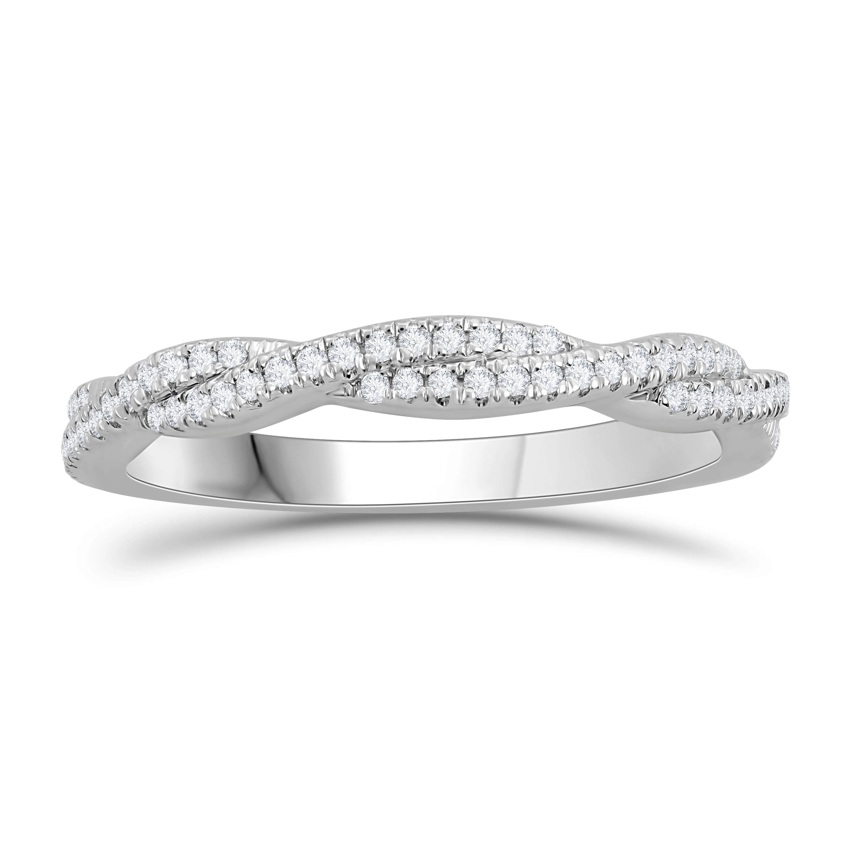 Twisted Pave Diamond Wedding Ring (0.33 ct.tw.)