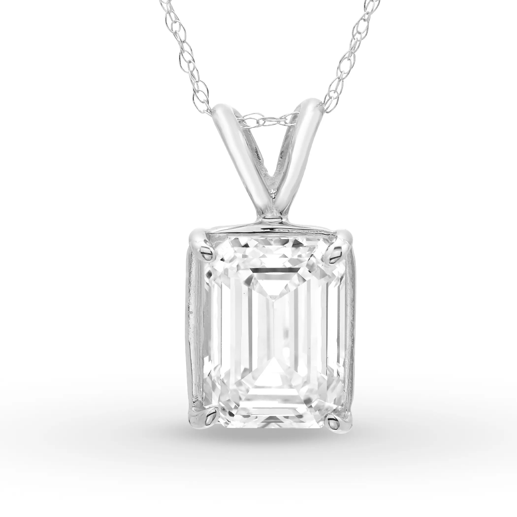 Emerald Solitaire Pendant (2.00 ct. tw.)