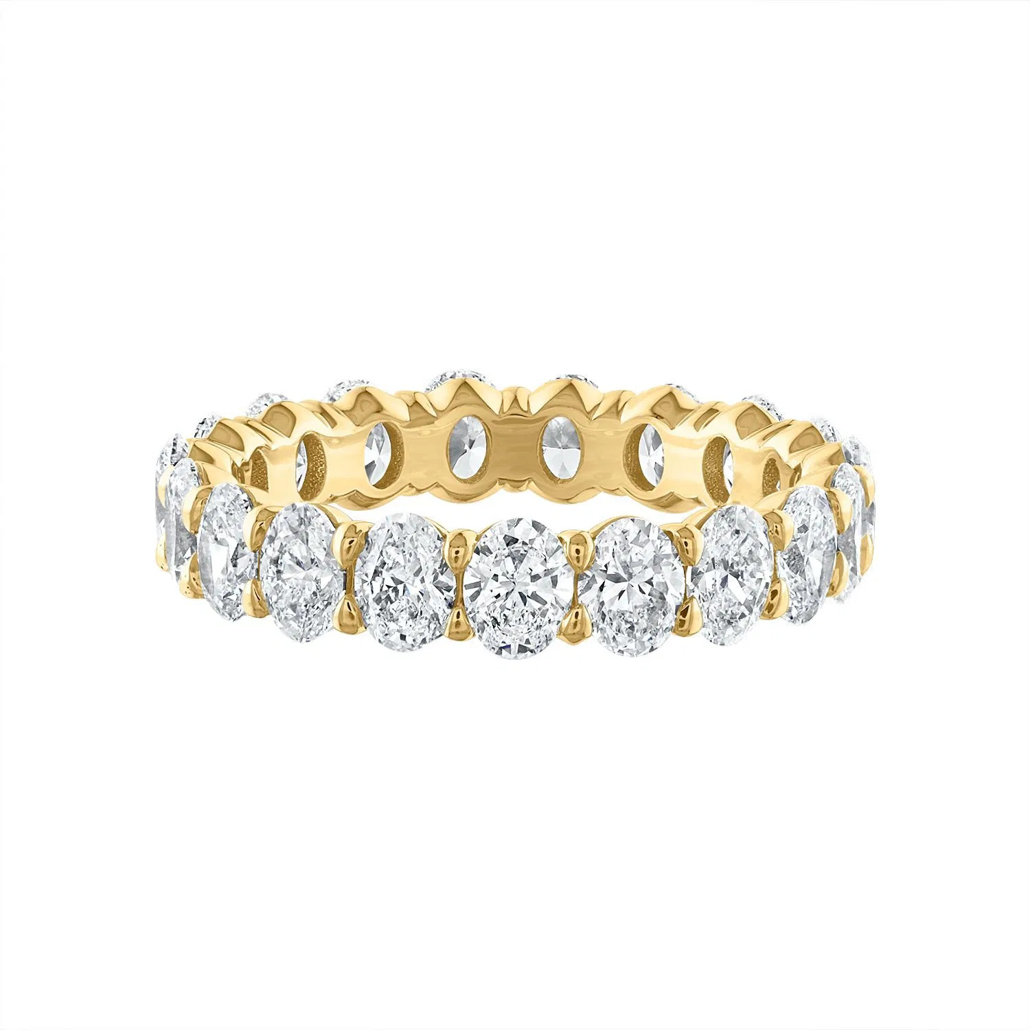 Yellow Gold Oval Eternity Ring (2.70 ct.tw.)