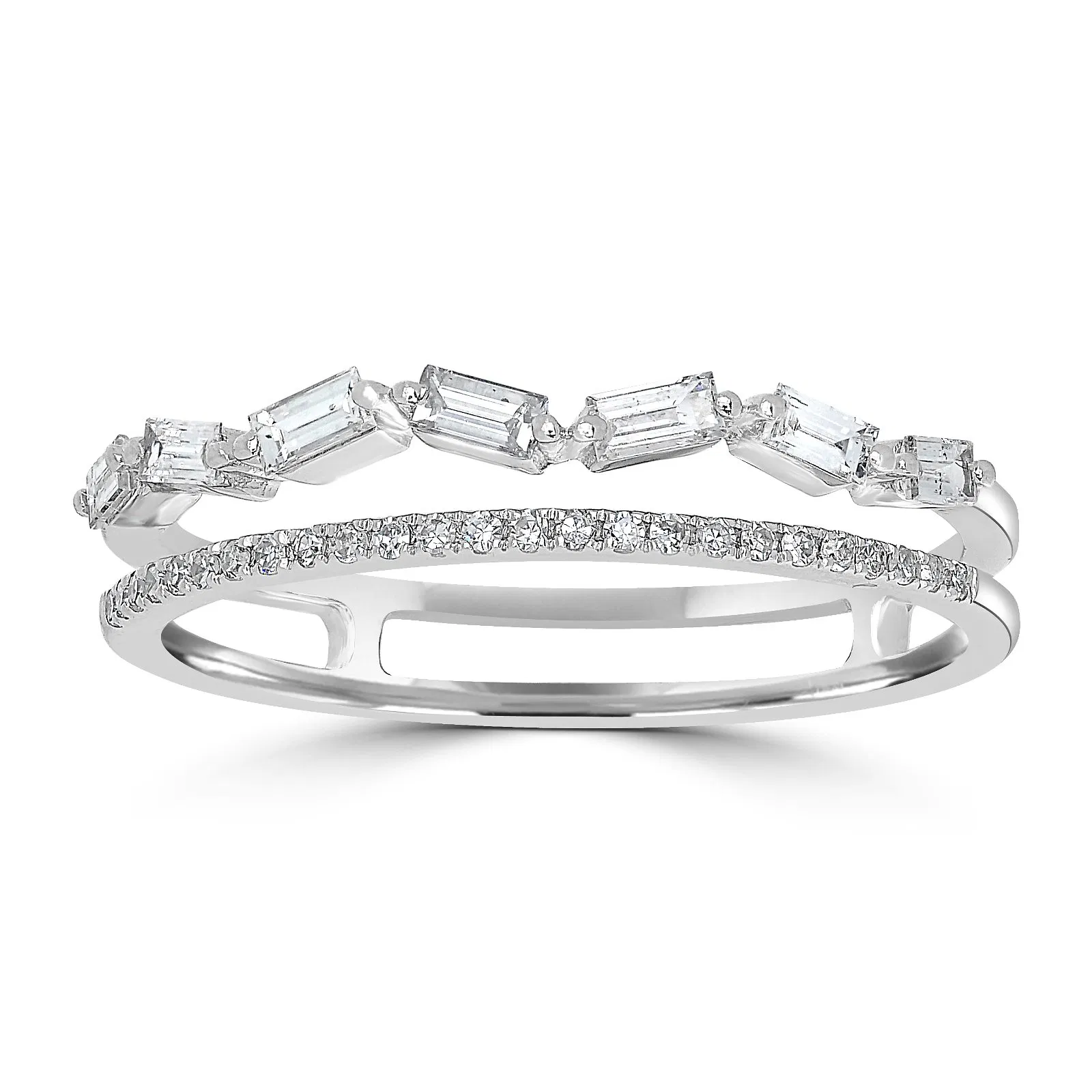 14K White Gold Natural Diamond Fashion Ring (0.26 ct.wt)