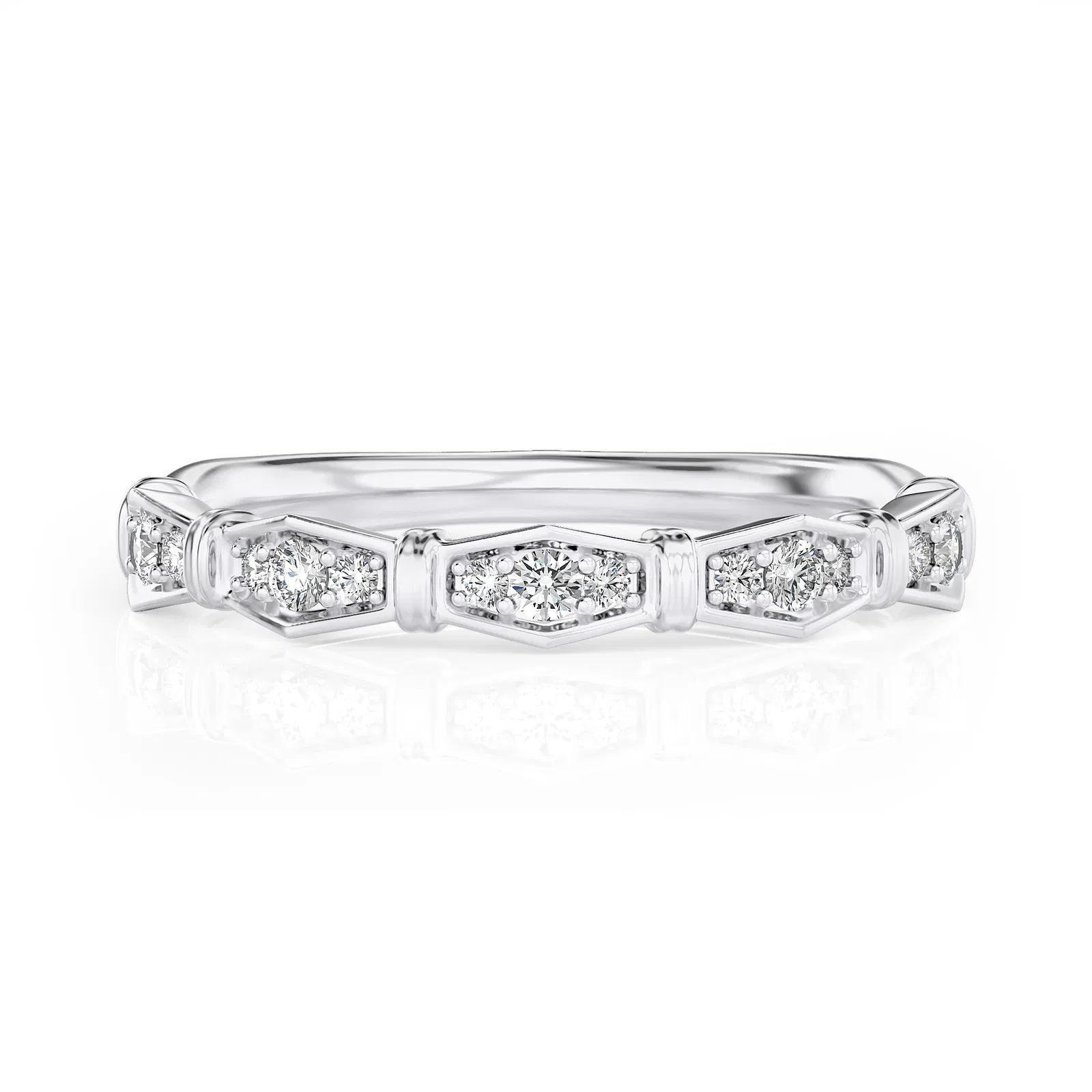 Lab Grown Vintage Style 0.25 Ct Diamond Ring