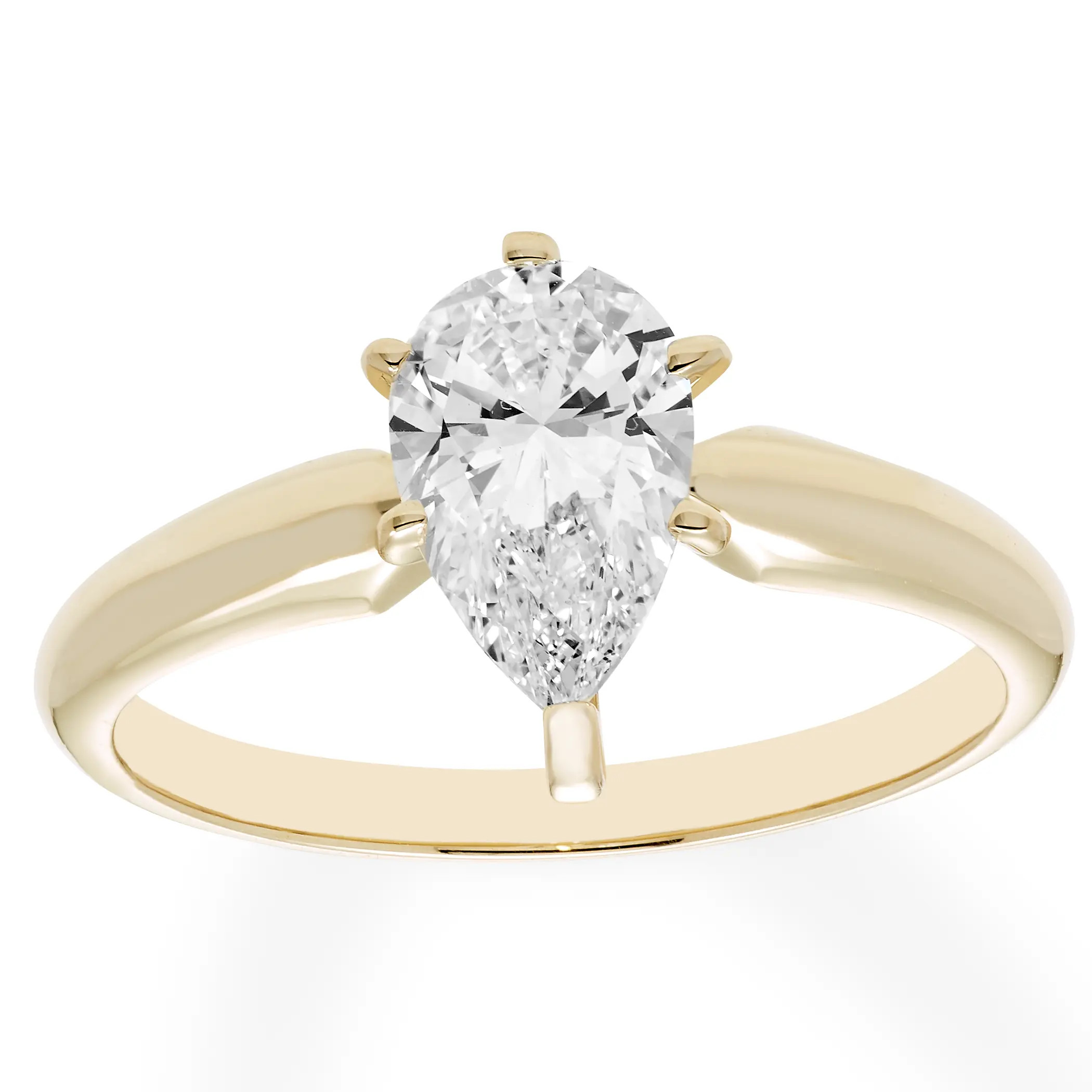 Pear Diamond Solitaire Ring (2.00 ct.tw)