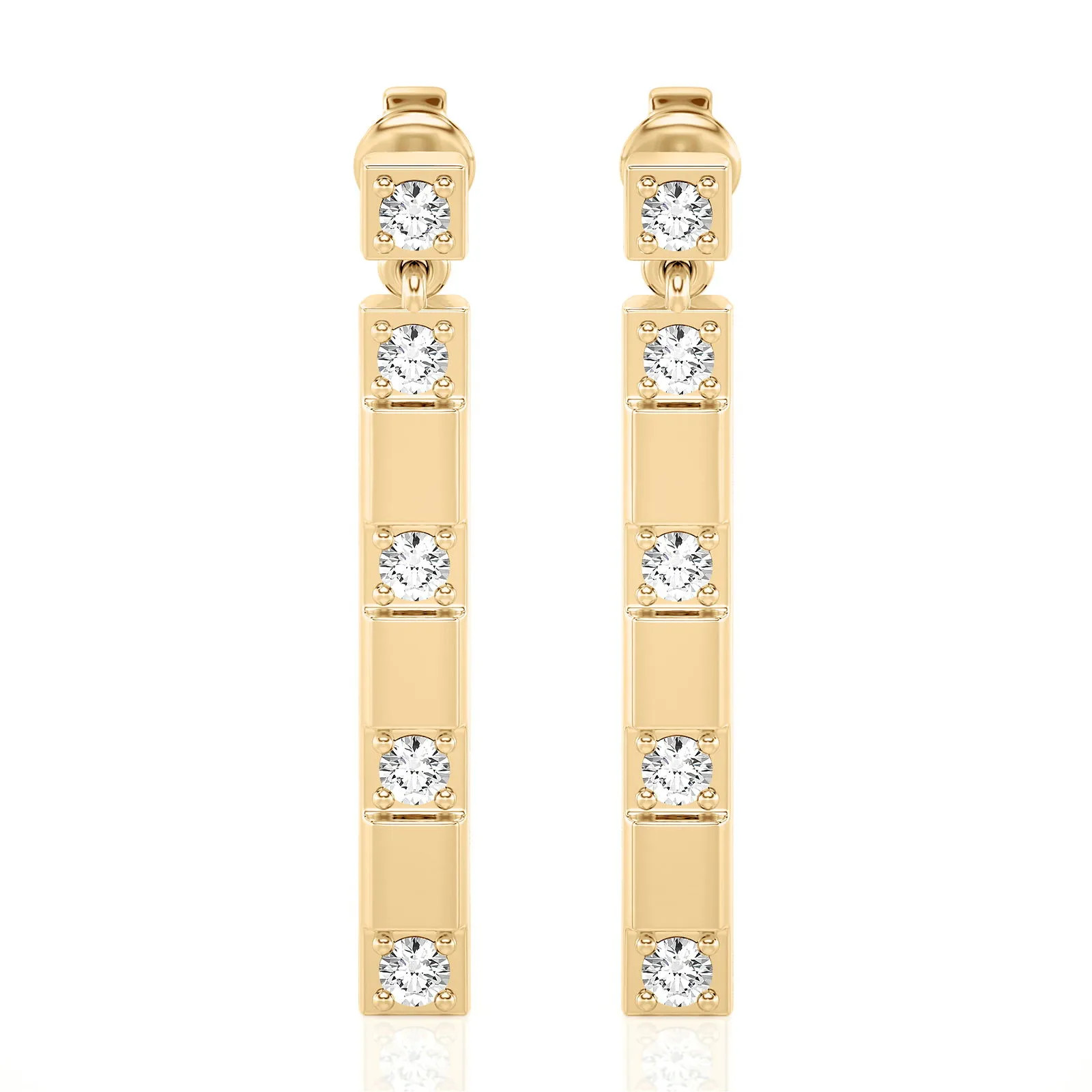 Lab Grown 0.25 Ct Diamond Drop Earrings