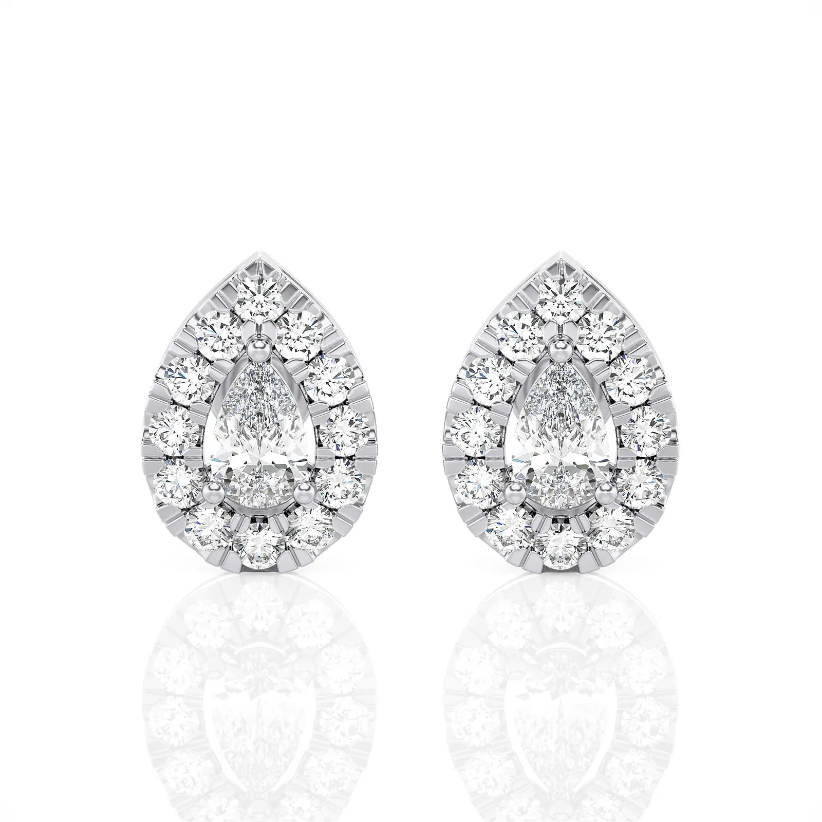 Lab Grown 1.0 Ct 14K Diamond Stud Earrings