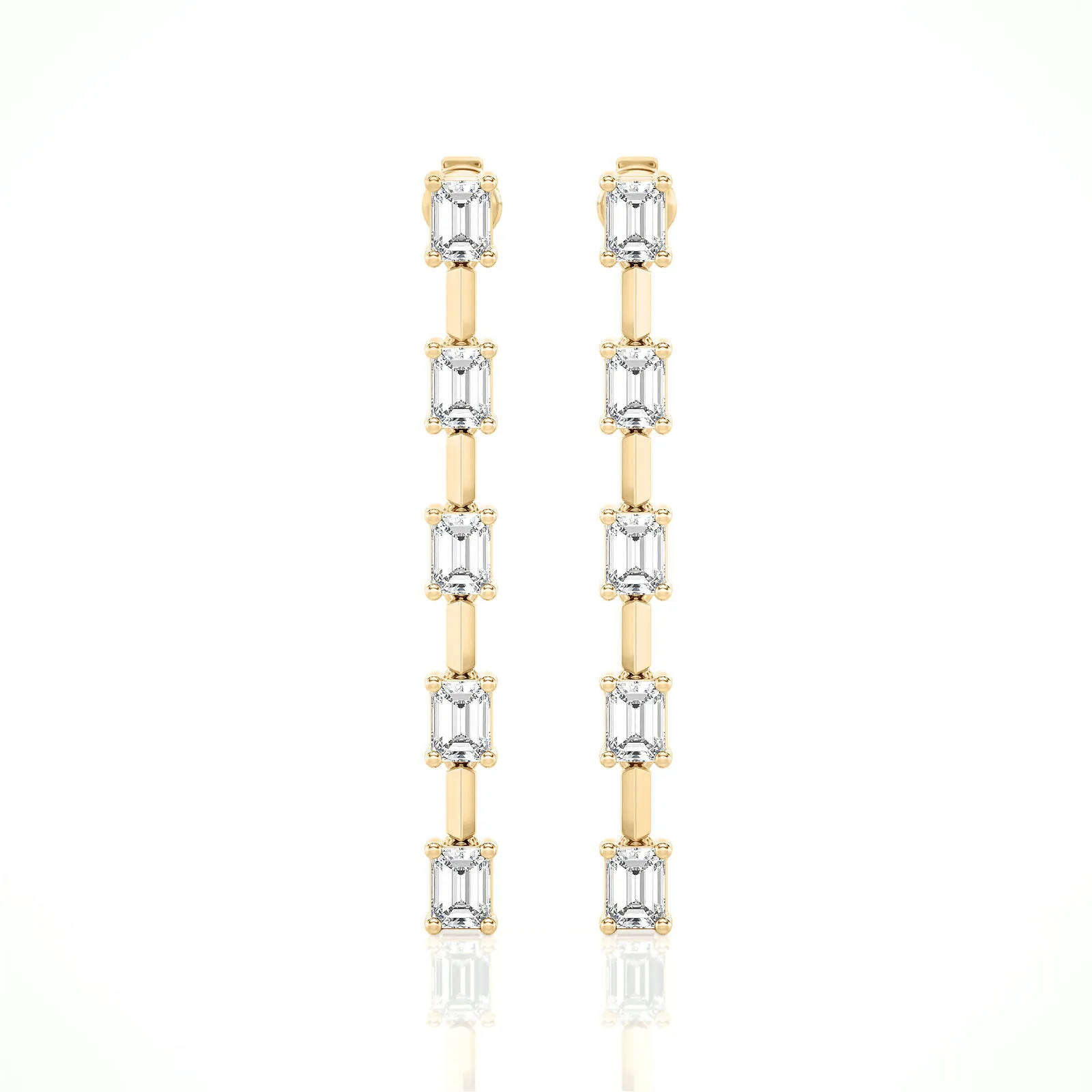 Lab Grown 2.0 Ct Diamond Drop Earrings