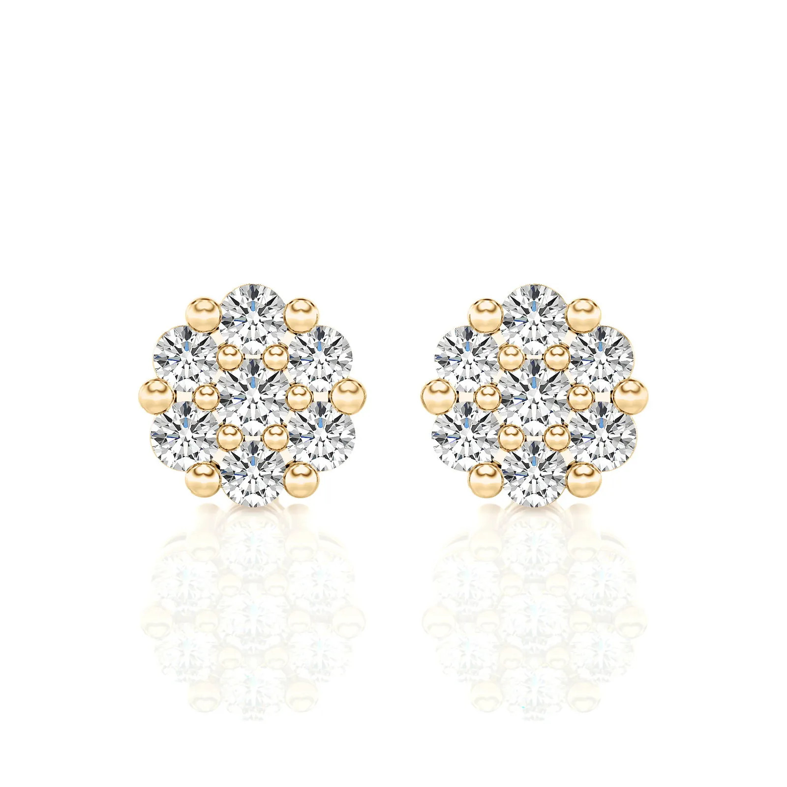 Lab Grown 0.50Ct Diamond Stud Earrings