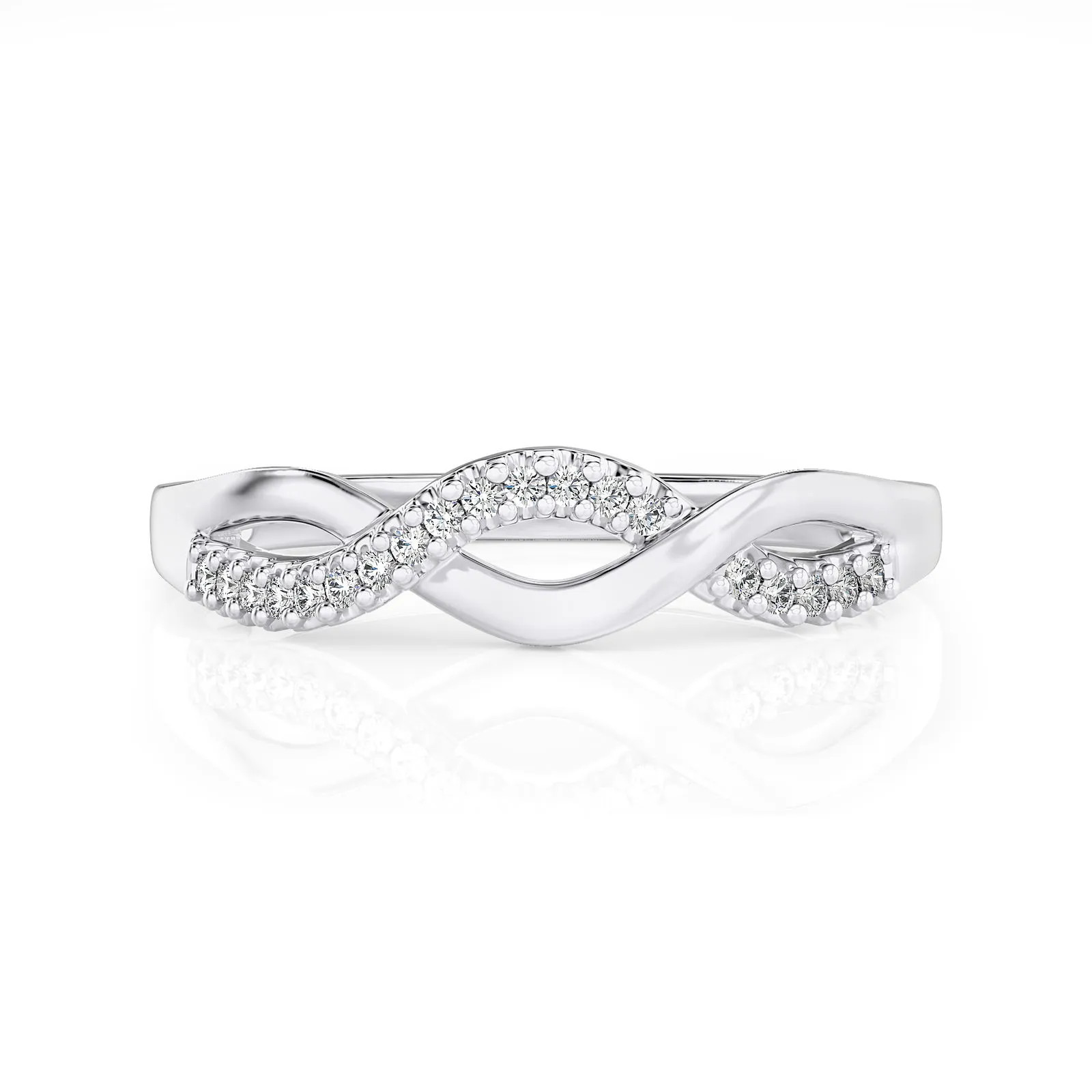 Lab Grown Diamond Infinity Twist Ring