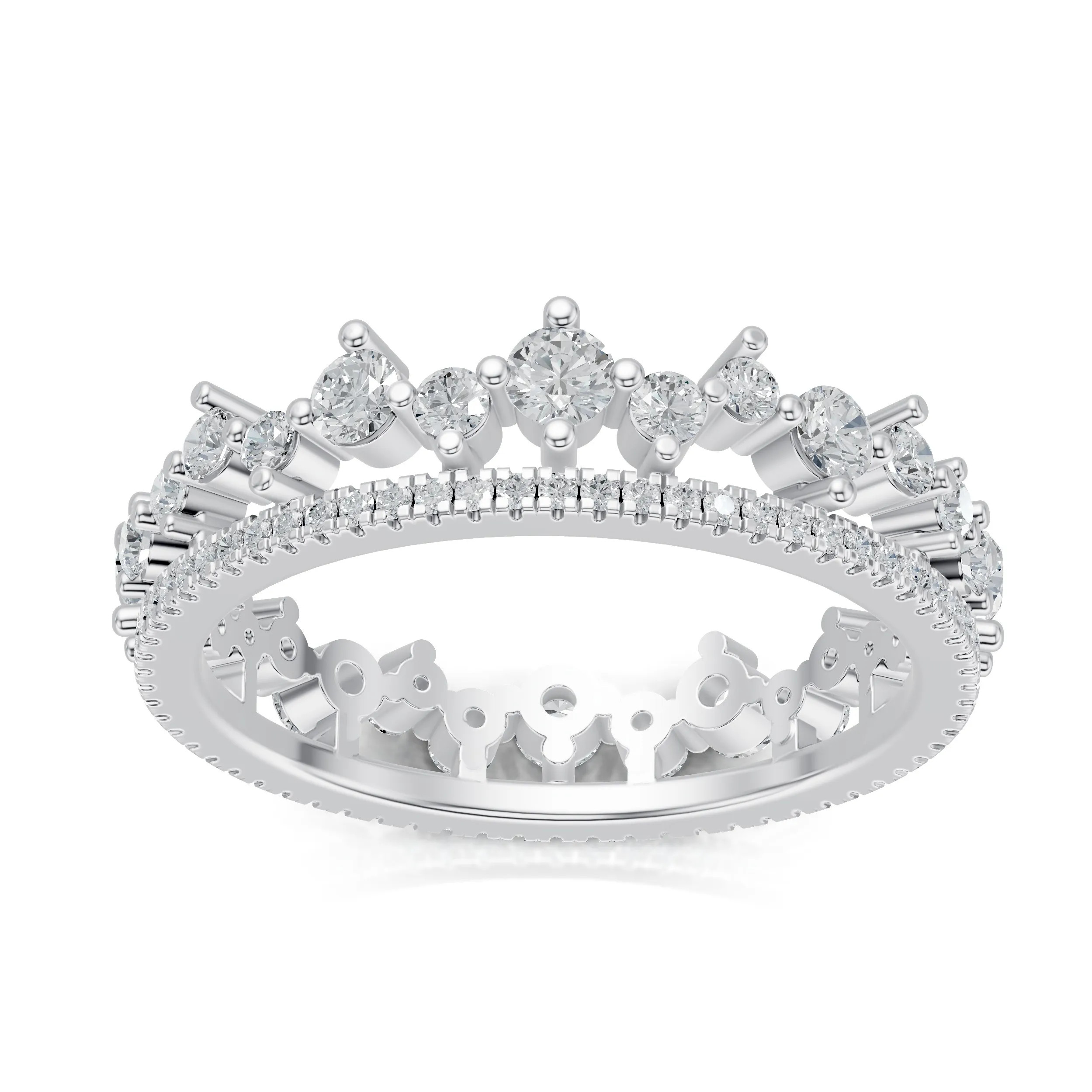 Lab Grown 0.41 Ct Round Diamond Fashion Ring