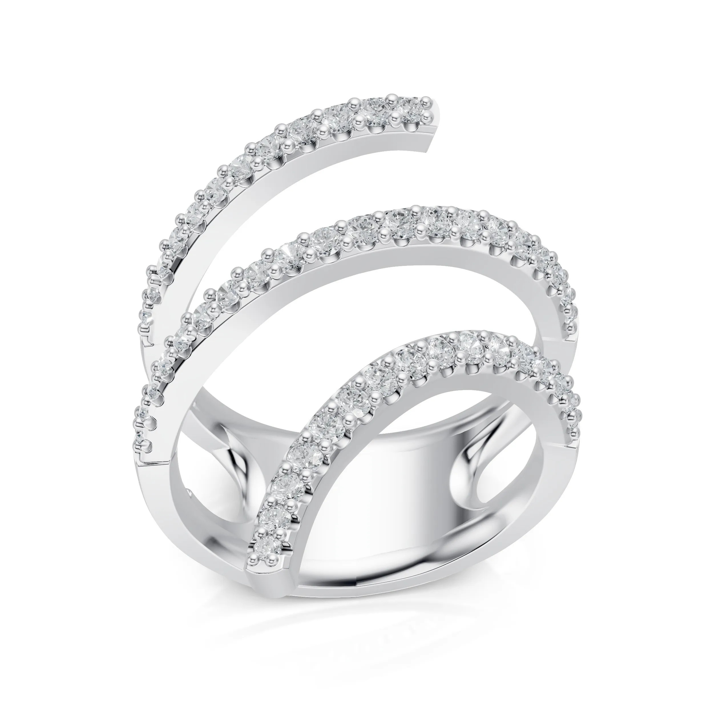 Lab Grown 0.77 Ct Diamond Open Look Ring