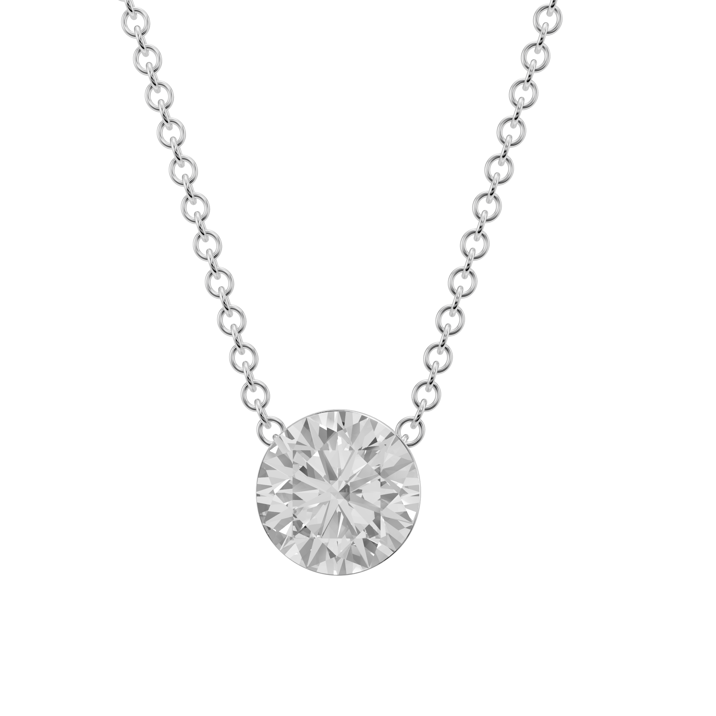 Lab Grown 0.70 Carat Diamond Solitaire Pendant Necklace