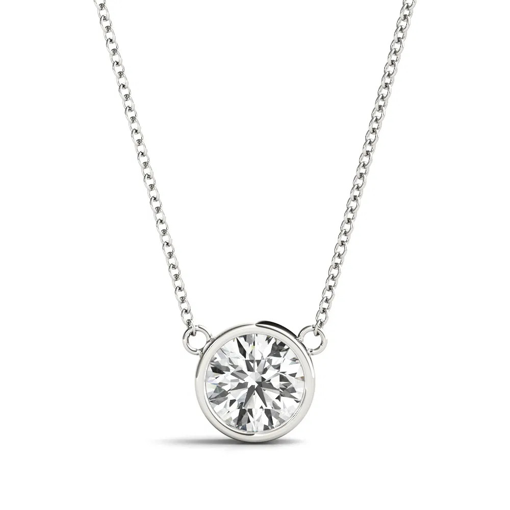Solitaire Bezel Set Lab Grown Diamond Pendant (1.00 ct.tw.)