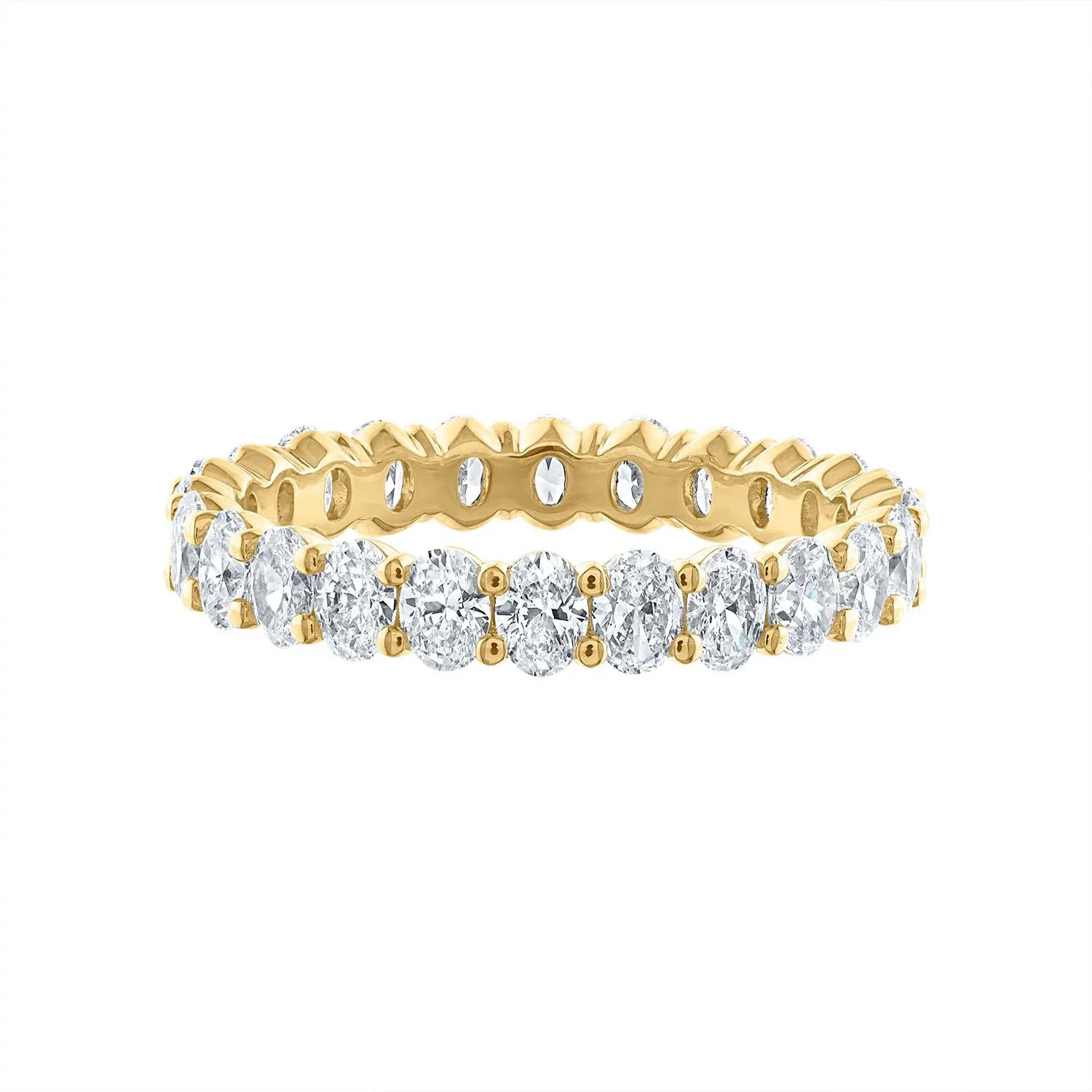 Yellow Gold Oval Eternity Ring (2.00 ct.tw.)