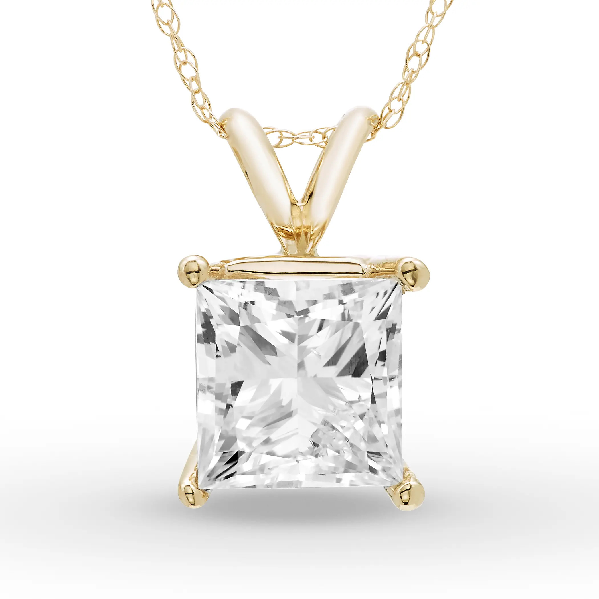 Princess Solitaire Pendant (0.50 ct. tw.)