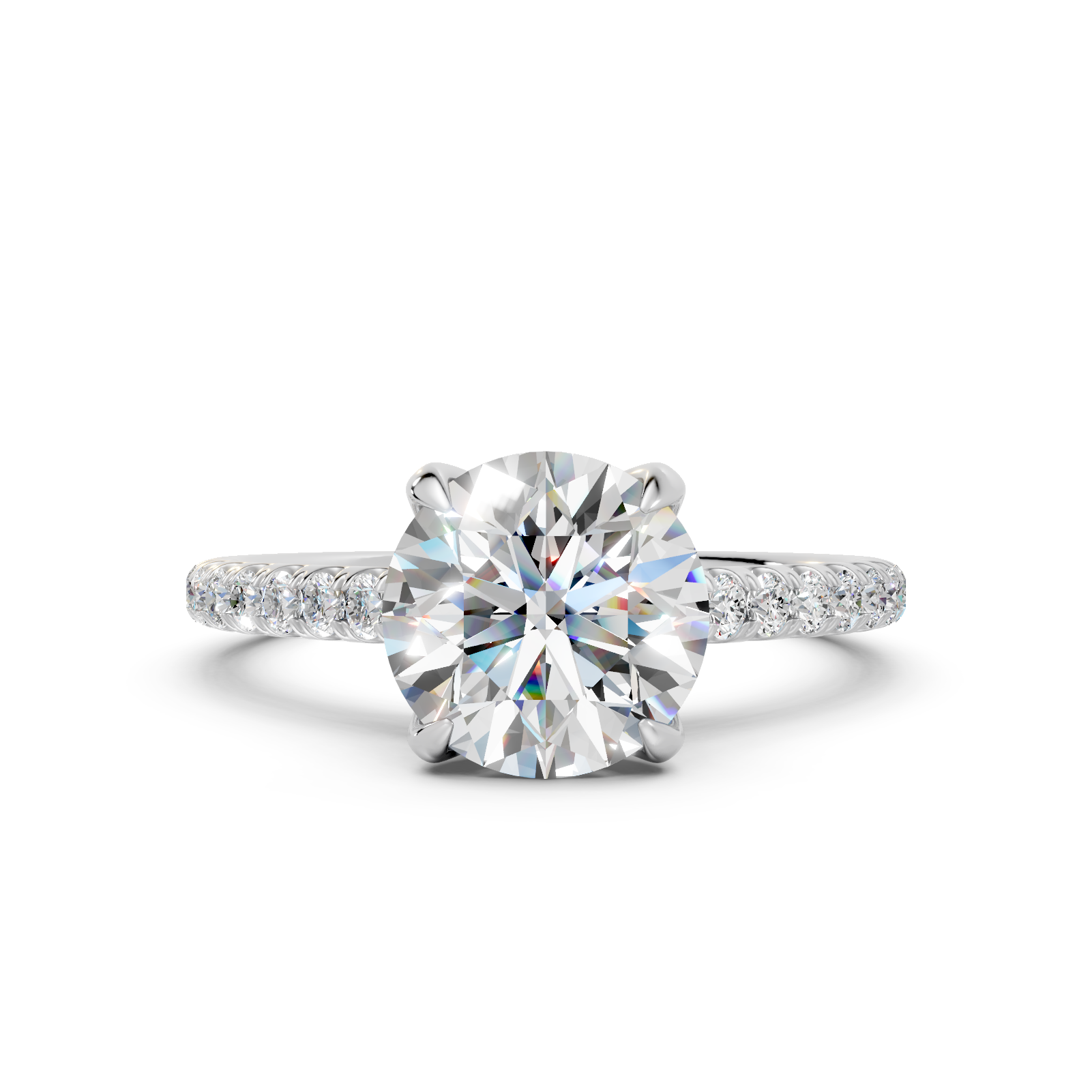 Round Brilliant Hidden Halo Ring (2.27 cttw)