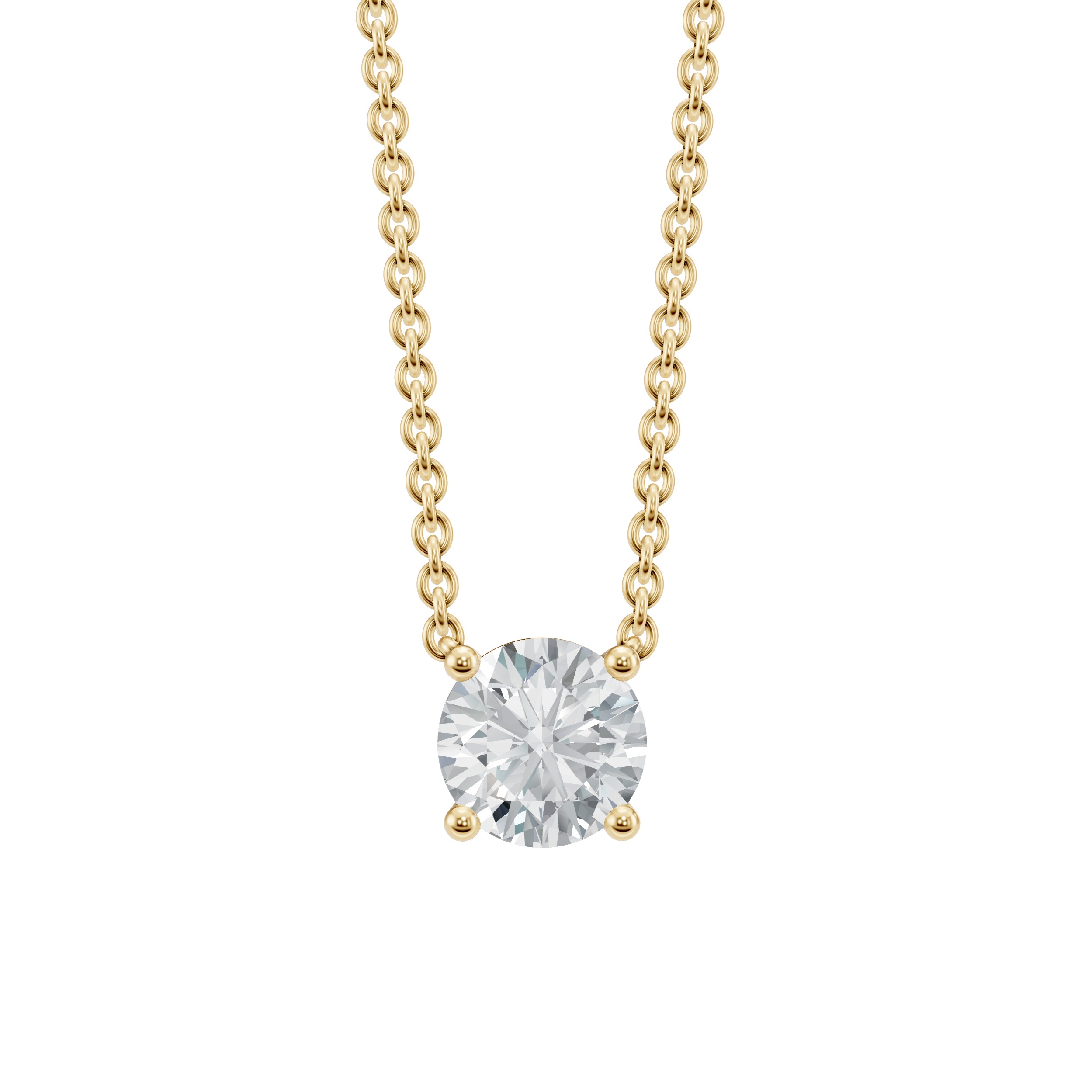 Round Solitaire Pendant Necklace (0.50 ct.tw.)