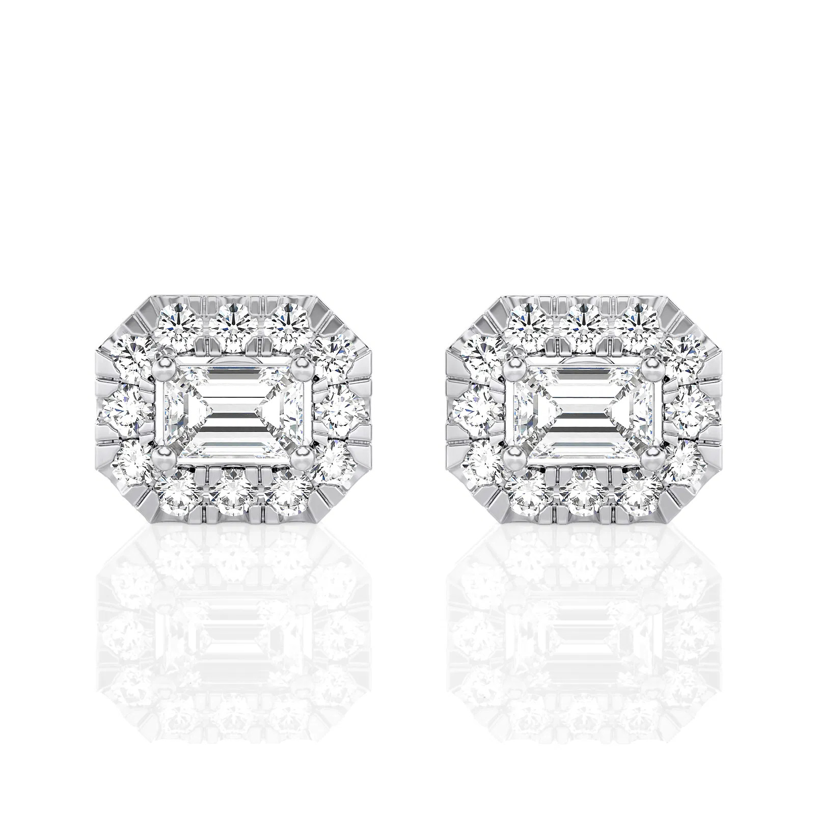 Emerald Halo Stud Earrings (2.00 ct.tw.)