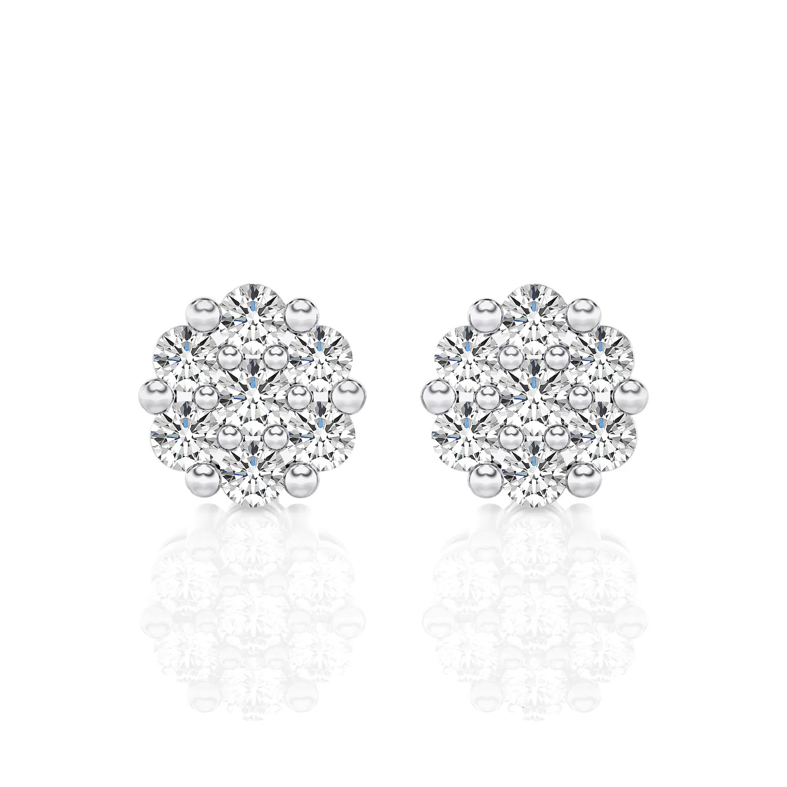 Cluster Diamond Studs (0.50 ct.tw.)