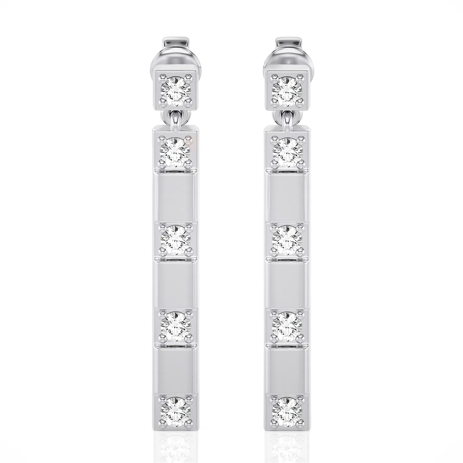 2nd Geometric Drop Earrings (0.25 ct.tw.)