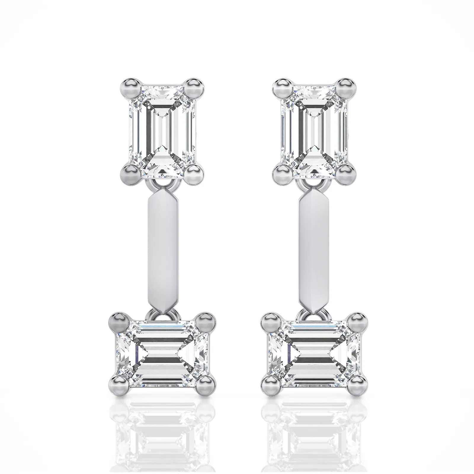 Double Take Emerald Drop Earrings (1.00 ct.tw.)