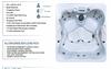 QCA Star Series "Leo" 120V Plug and Play 4 Person Spa 78"L x 68"W x 32"D 15' CFGI Protected Cord - 220 Gallons with 18 Jets