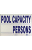 Pool Safety Sign - Pool Capacity