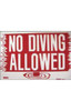 Pool Safety Sign -  No Diving Allowed