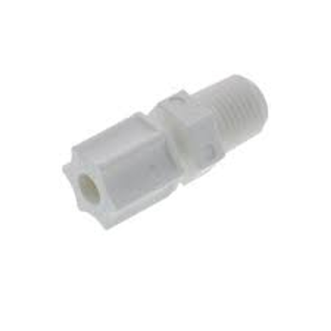 Jaco 3/8" Connector Compr Tube x MPT PP Plast