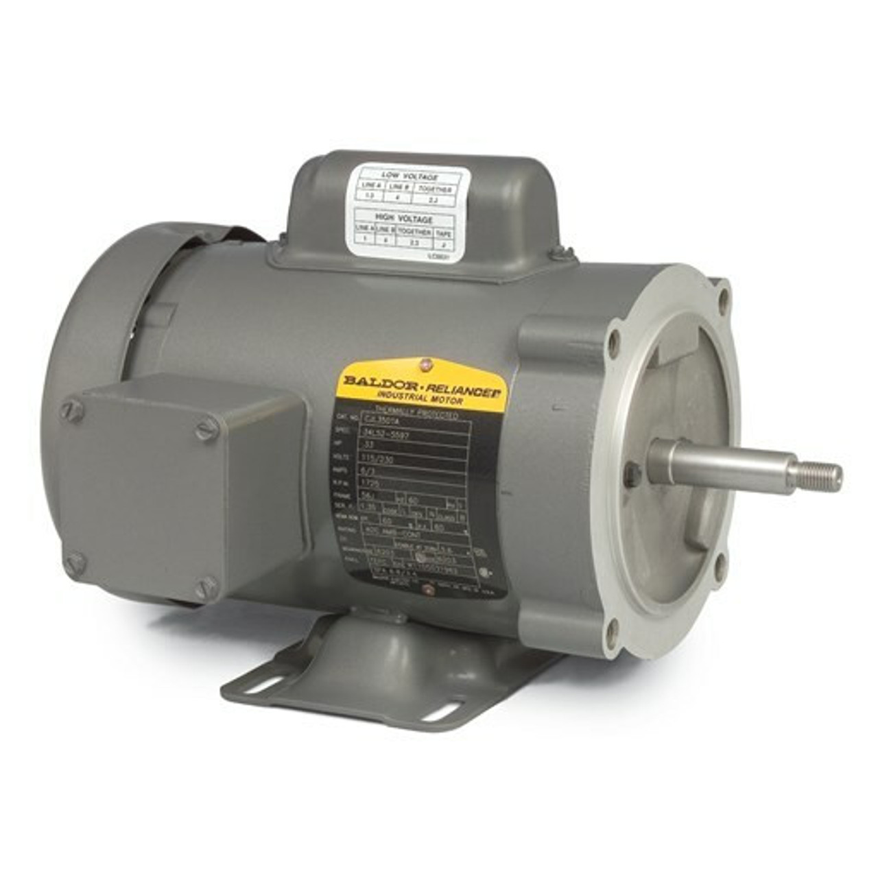 BALDOR 7.5HP 3/60/230/460V 1200RPM 254JM ODP PREM EFF MOTOR