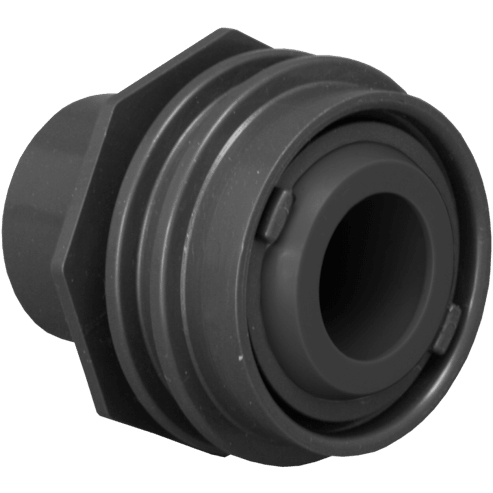 Flush Mount Return/Water Barrier, Fits 1" Or 1 1/2" Pipe With 1" Orifice - White