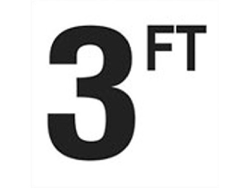 "3FT" Ceramic 6"x6" Non-Skid Depth Marker