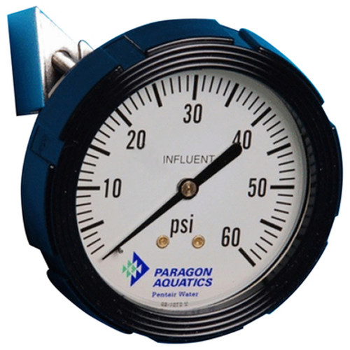 Stark Paragon Aquatics Influent Pressure Gauge, Color: Black