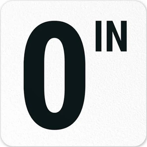 Depth Marker-Vinyl 6" Blk/Wht Skid Resistant, 0 with IN - Deck Install