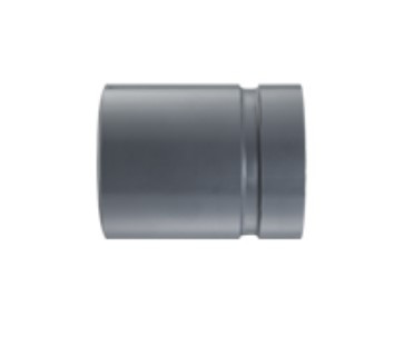 4" SCH80 PVC IPS Groove x Plain Adapter (Nipple) 6" in length