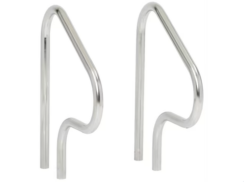 30" Stainless Steel Figure 4 Handrail (Pair) .065 Wall Commercial Grade