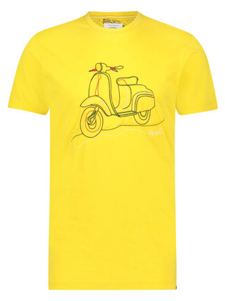 T-shirt stitched scooter yellow