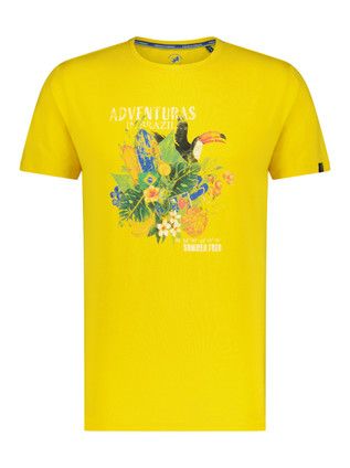 T-shirt Brazil journey yellow